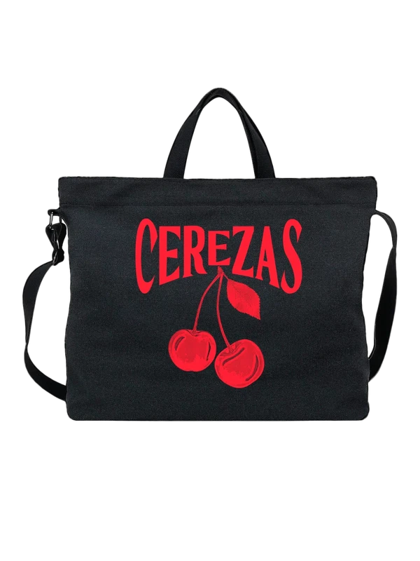 Сумка вишня cerezas — Чёрная, фото 1