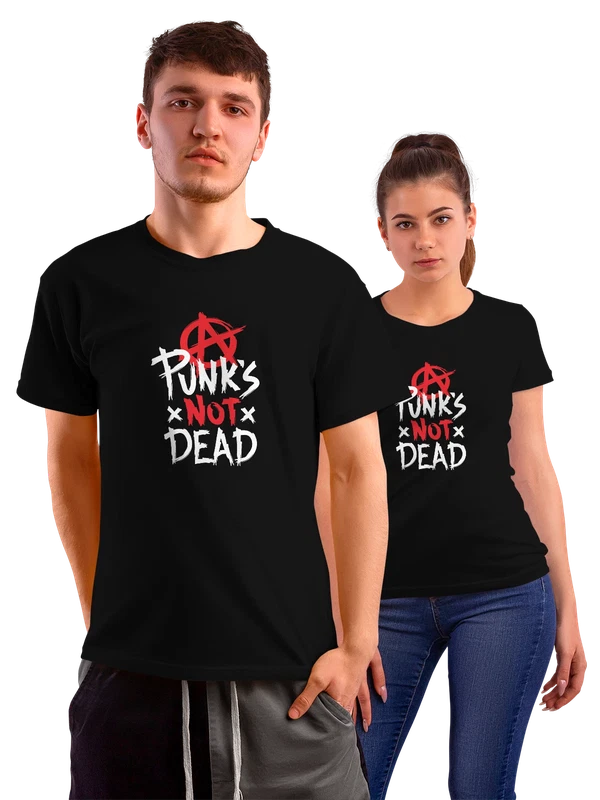 Футболка Punks not dead — Чёрная, фото 1