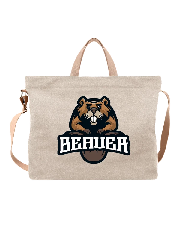 Сумка с бобром beaver — Белая, фото 1