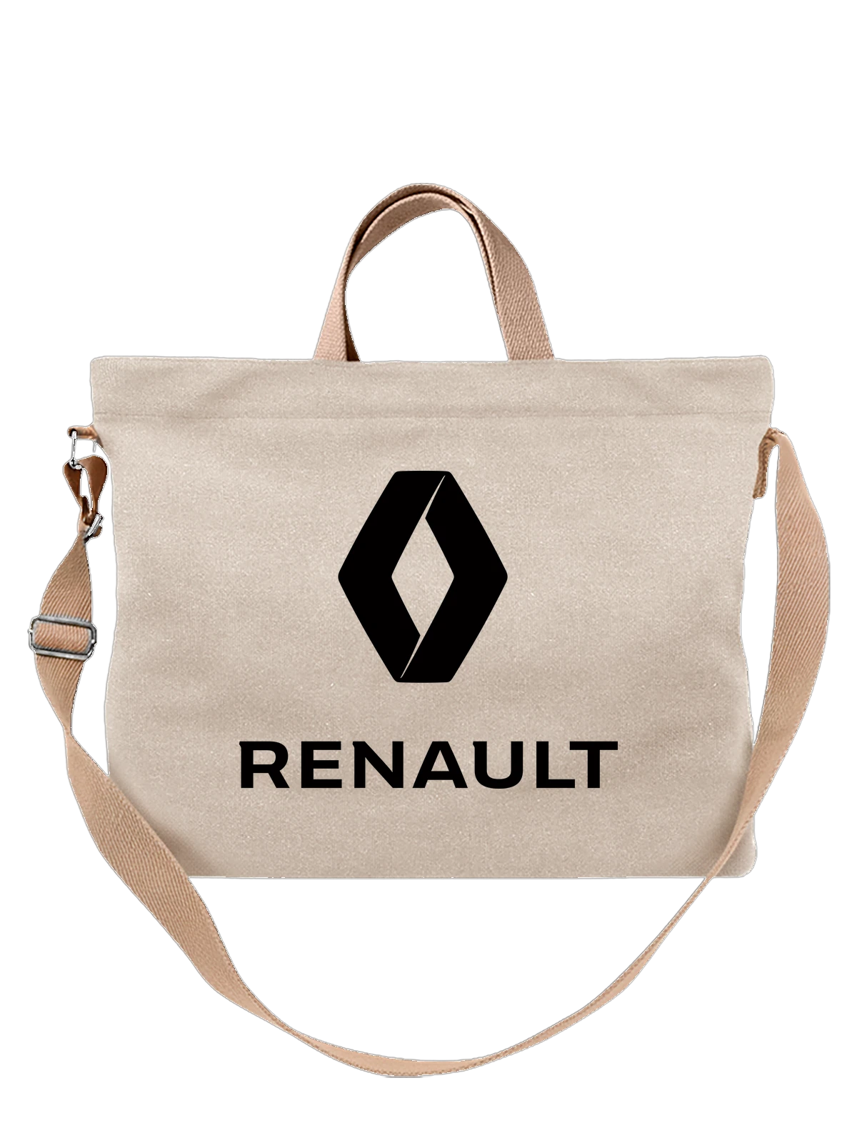 Сумка Renault белая с принтом — европейский автопром — Белая, фото 1