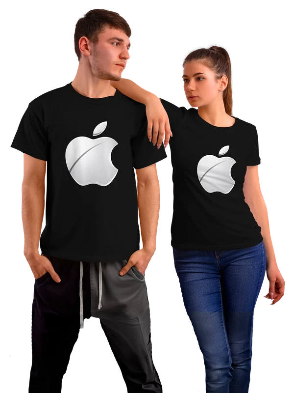 Футболка Apple — Чёрная, фото 1