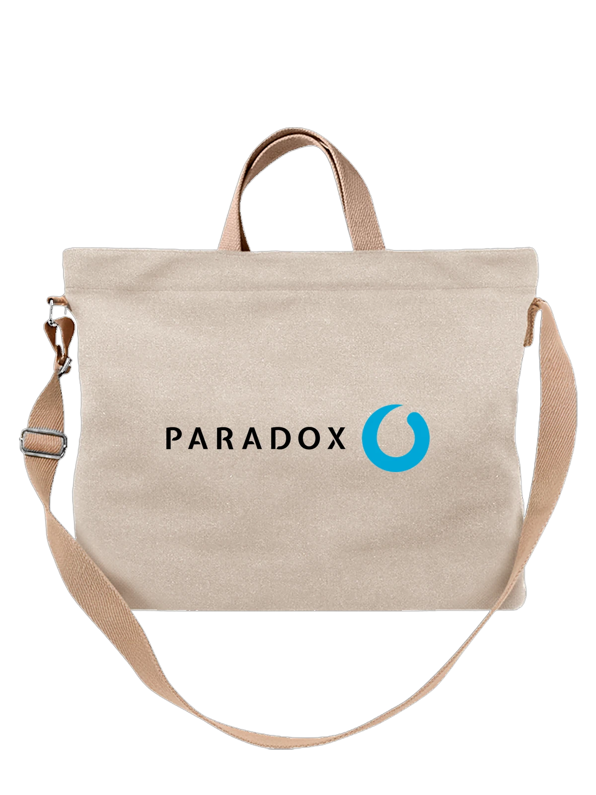 Сумка Paradox белая с принтом — современная айдентика — Белая, фото 1