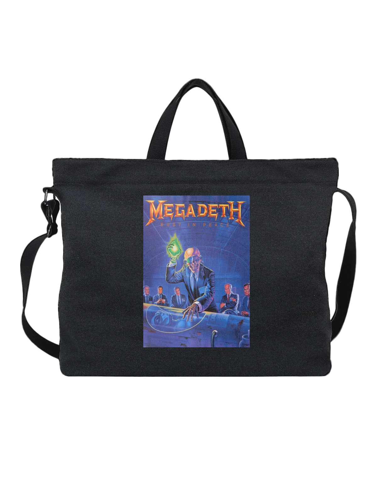 Сумка Megadeth Rust in Peace альбомный чёрная с принтом — рок-группа — Чёрная, фото 1