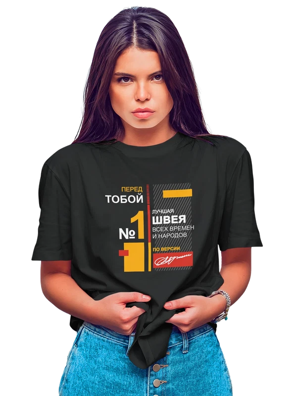 Футболка швея — Чёрная, фото 1
