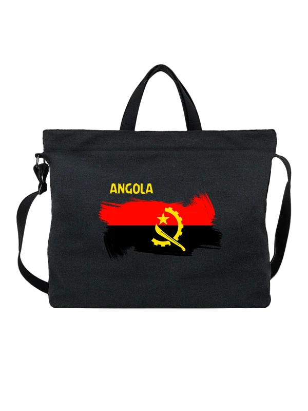 Сумка флаг Анголы Angola — Чёрная, фото 1