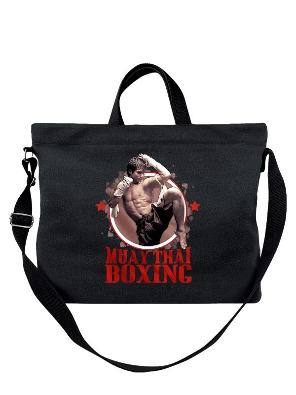 Сумка с надписью muay thai boxing — Чёрная, фото 1