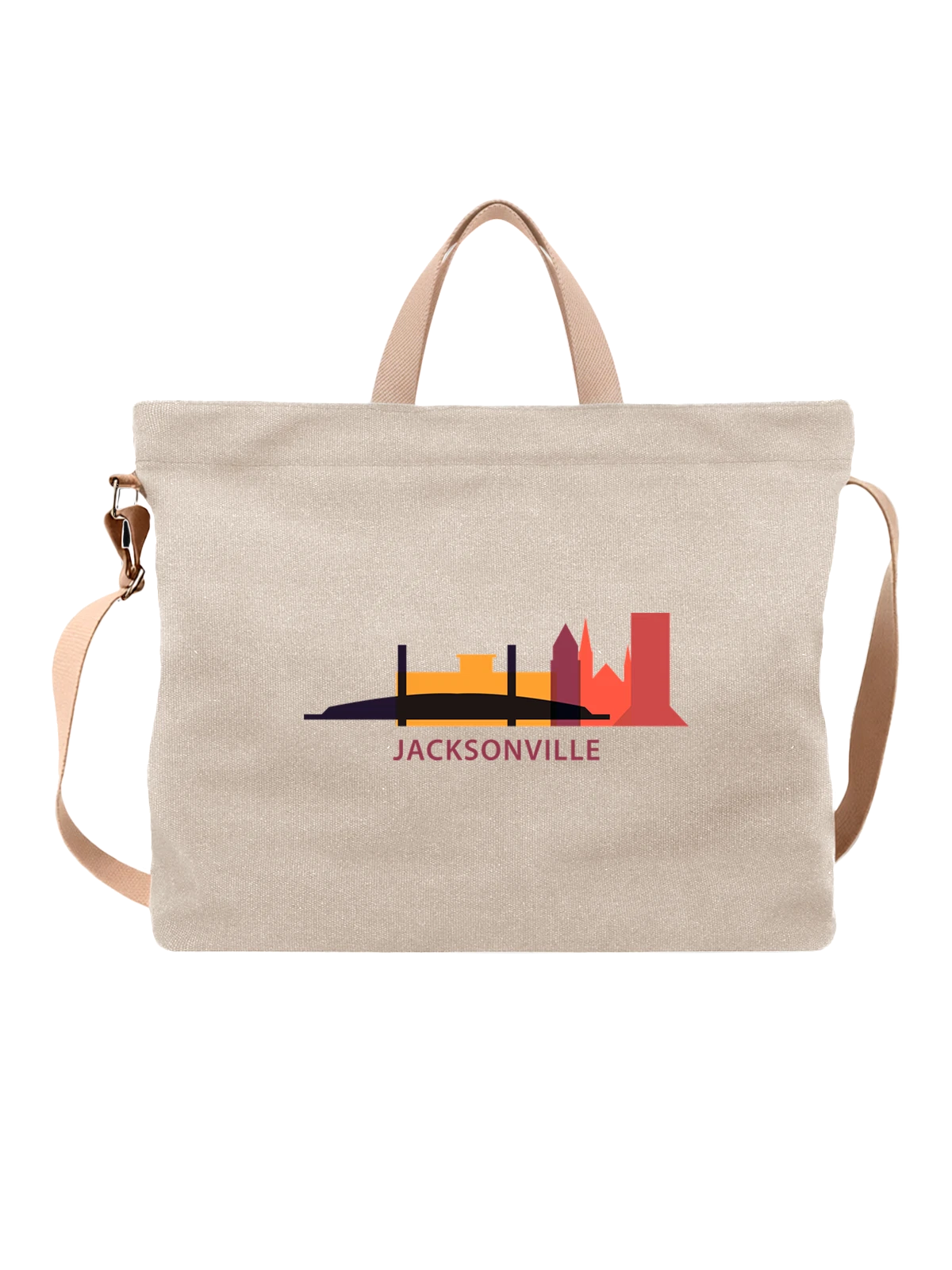 Сумка Джексонвилл Jacksonville белая с принтом — футболка подростку — Белая, фото 1