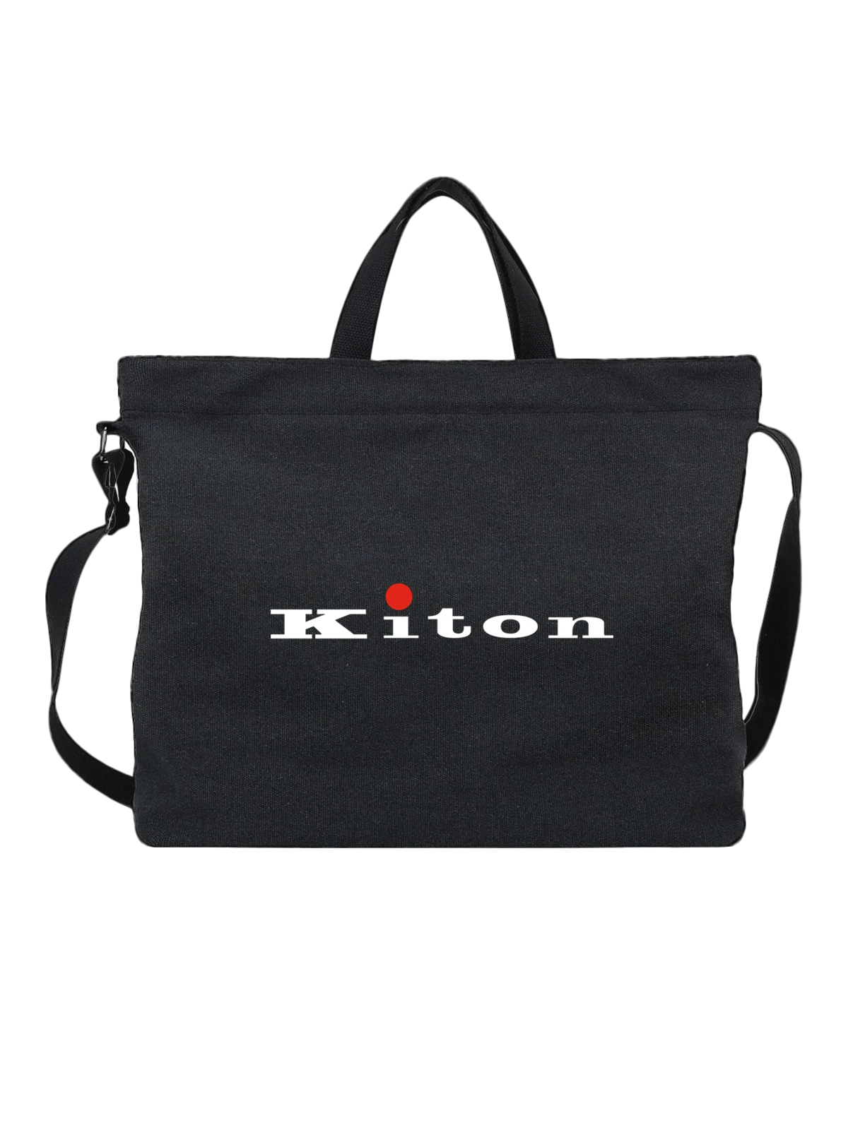 Сумка Kiton чёрная с принтом — ручной пошив — Чёрная, фото 1