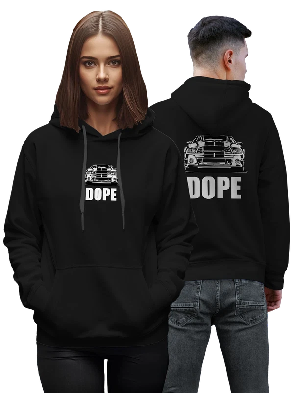 Худи авто маслкар dope — Чёрная, фото 1