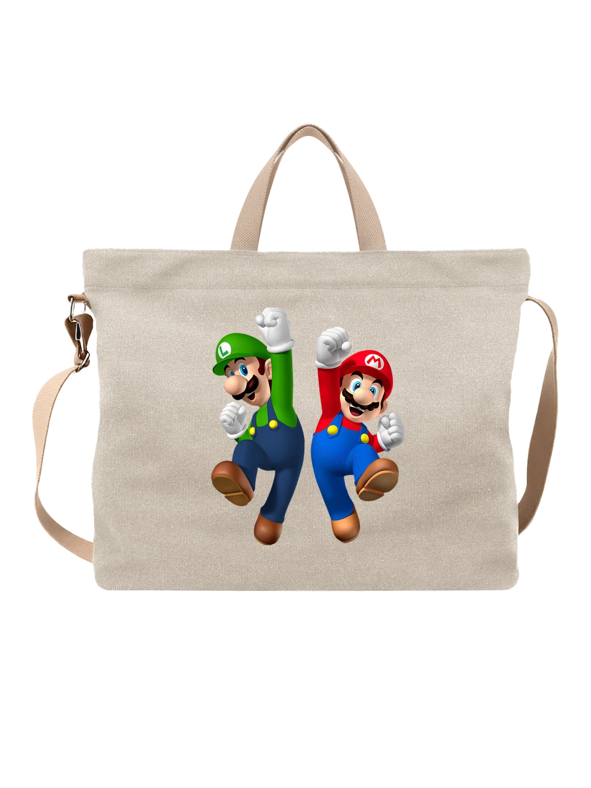 Сумка Супер Марио Super Mario белая с принтом — платформер — Белая, фото 1