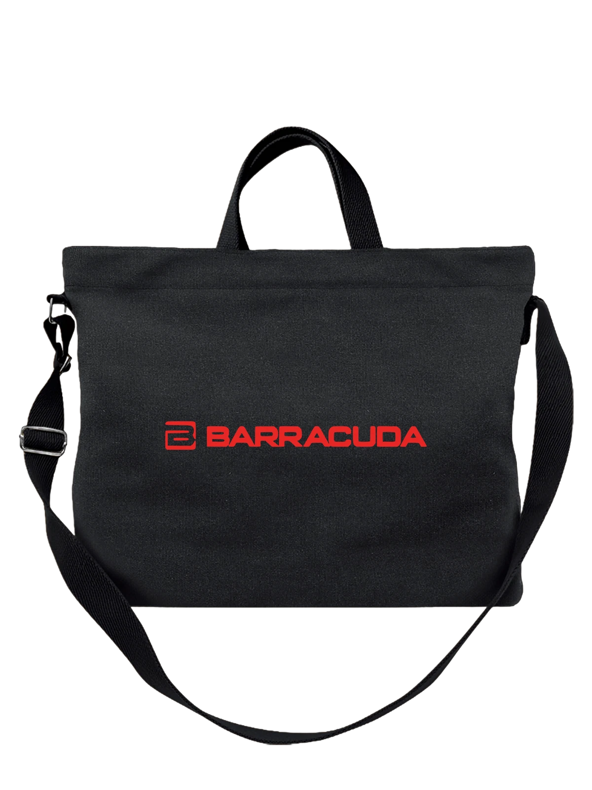 Сумка Barracuda чёрная с принтом — современная айдентика — Чёрная, фото 1