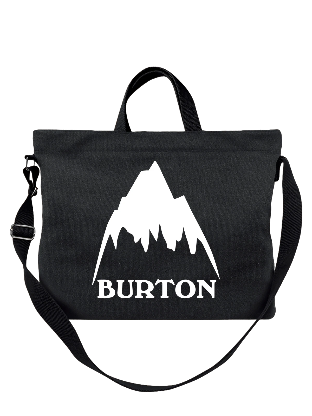 Сумка Burton чёрная с принтом — экипировка для райдеров — Чёрная, фото 1