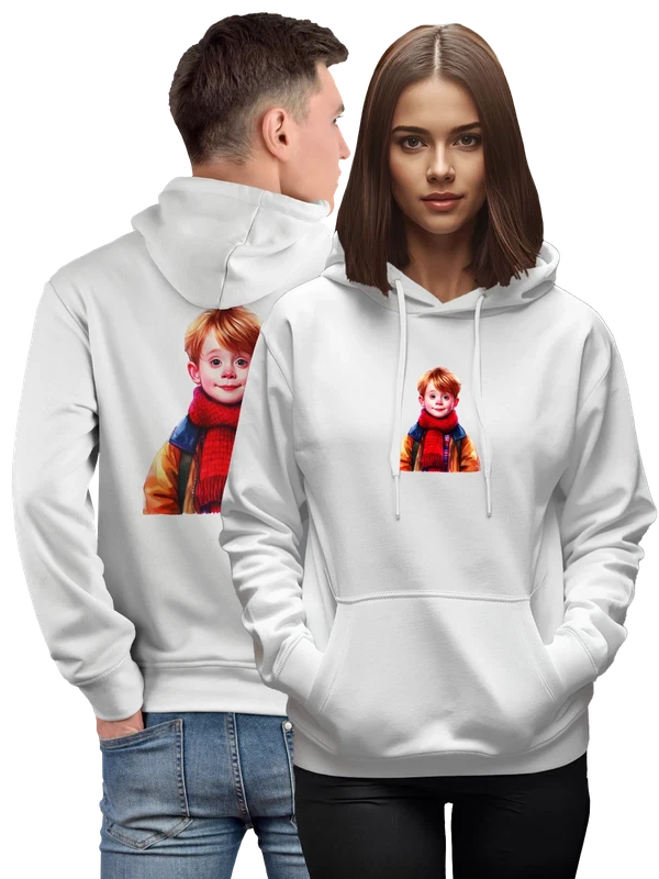 Худи с Кевином Маккаллистером Один дома Home Alone — Белая, фото 1