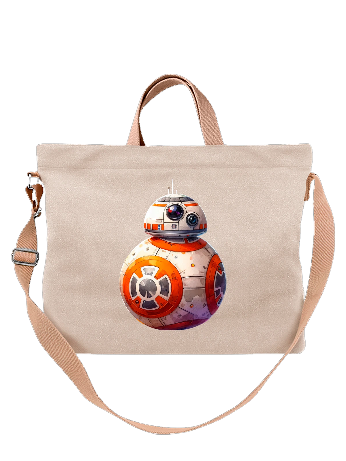 Сумка Дроид BB 8 Звездные войны Star Wars белая с принтом — фанатский принт — Белая, фото 1