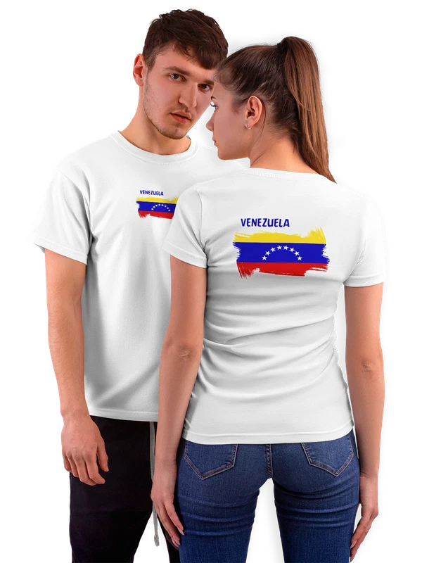 Футболка флаг Венесуэлы Venezuela — Белая, фото 1