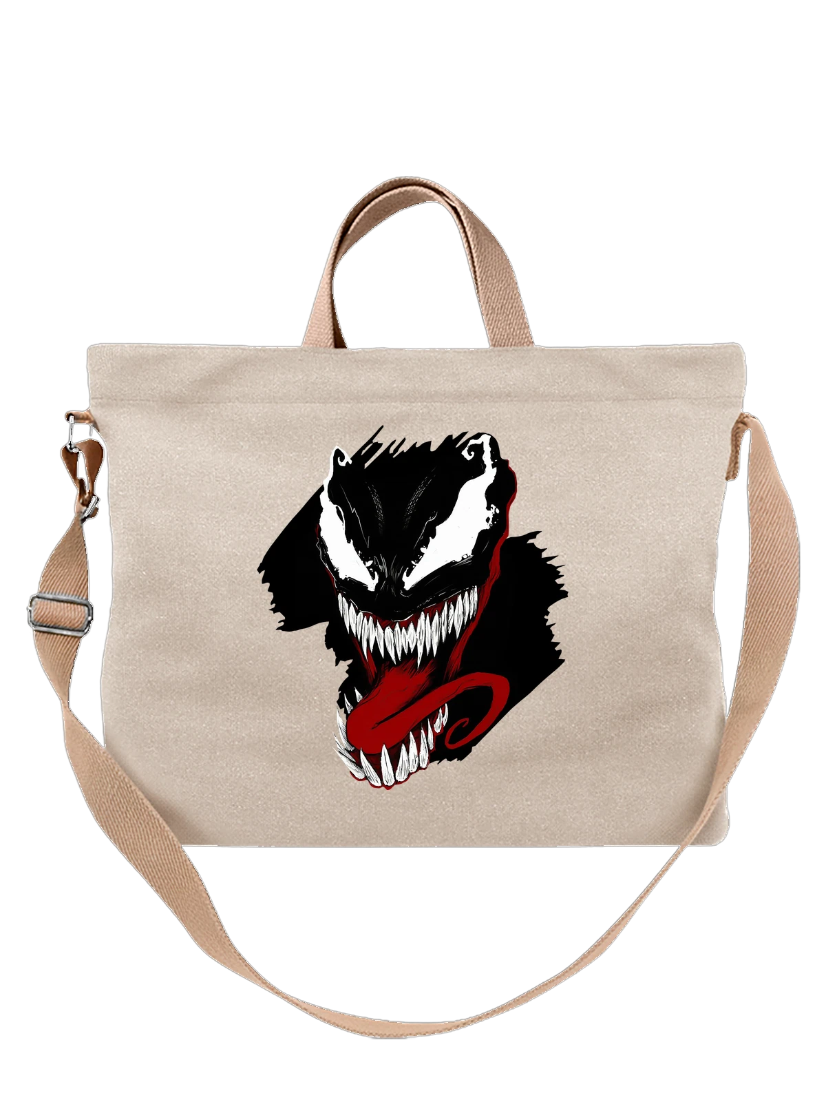 Сумка Веном Venom арт белая с принтом — герой фильма — Белая, фото 1