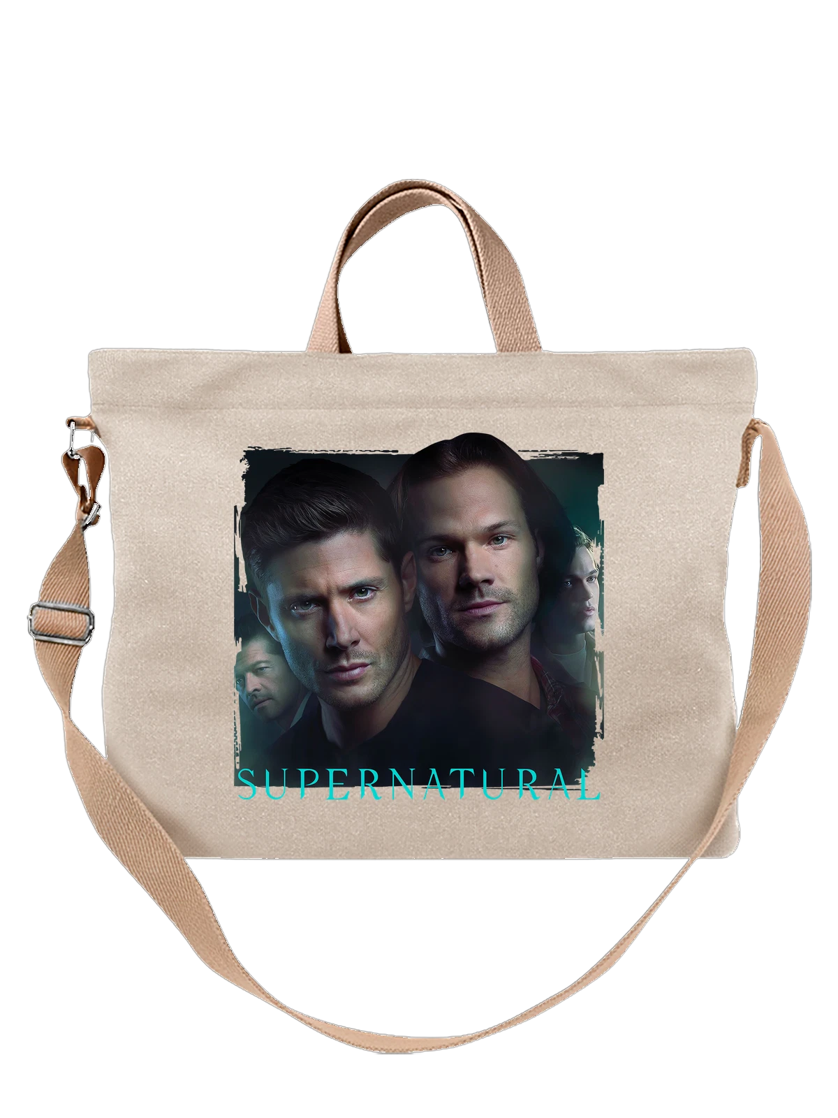 Сумка Сверхъестественное supernatural белая с принтом — футболка подростку — Белая, фото 1