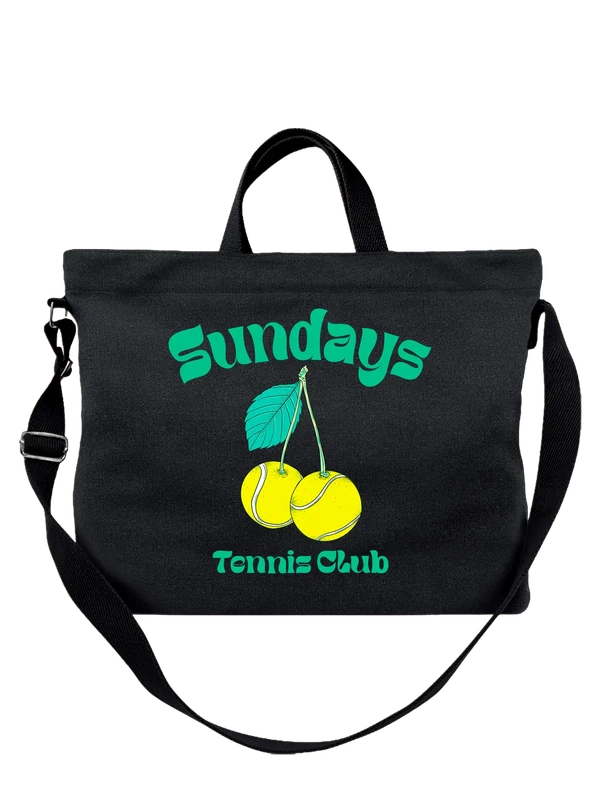 Сумка теннис sundays tennis club — Чёрная, фото 1