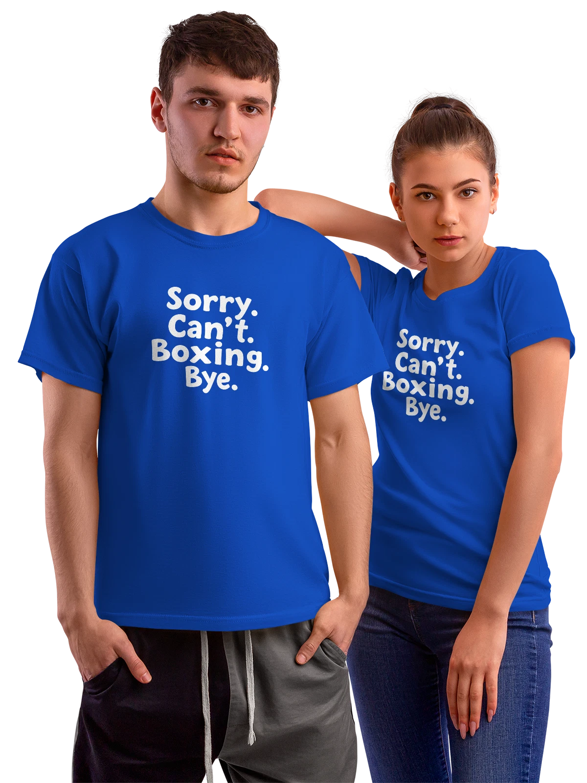 Футболка с белым абстрактным фоном и пустотой синяя с принтом — нейтральный фон — Синяя, фото 1