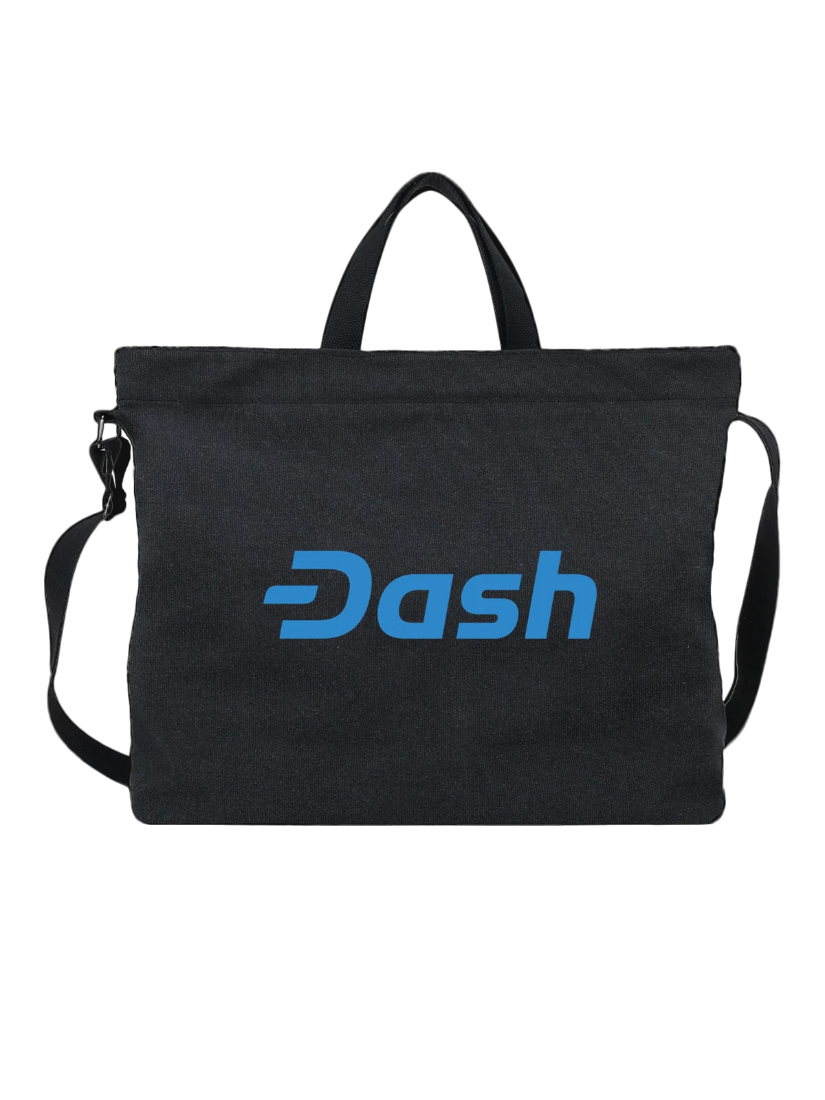 Сумка Dash чёрная с принтом — современная айдентика — Чёрная, фото 1