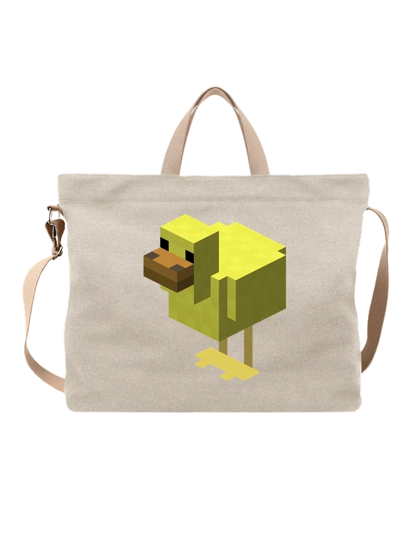Сумка Minecraft Майнкрафт цыпленок — Белая, фото 1