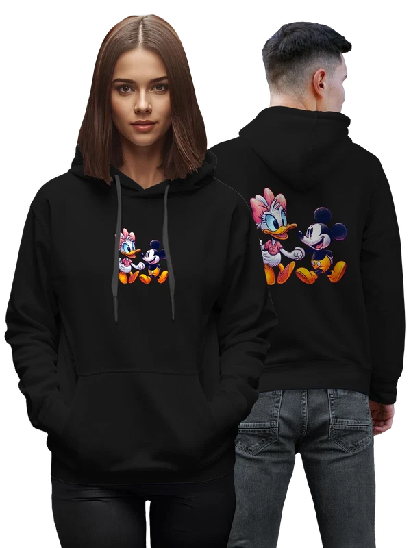Худи Микки Маус Дейзи Дак Mickey Mouse Daisy Duck — Чёрная, фото 1