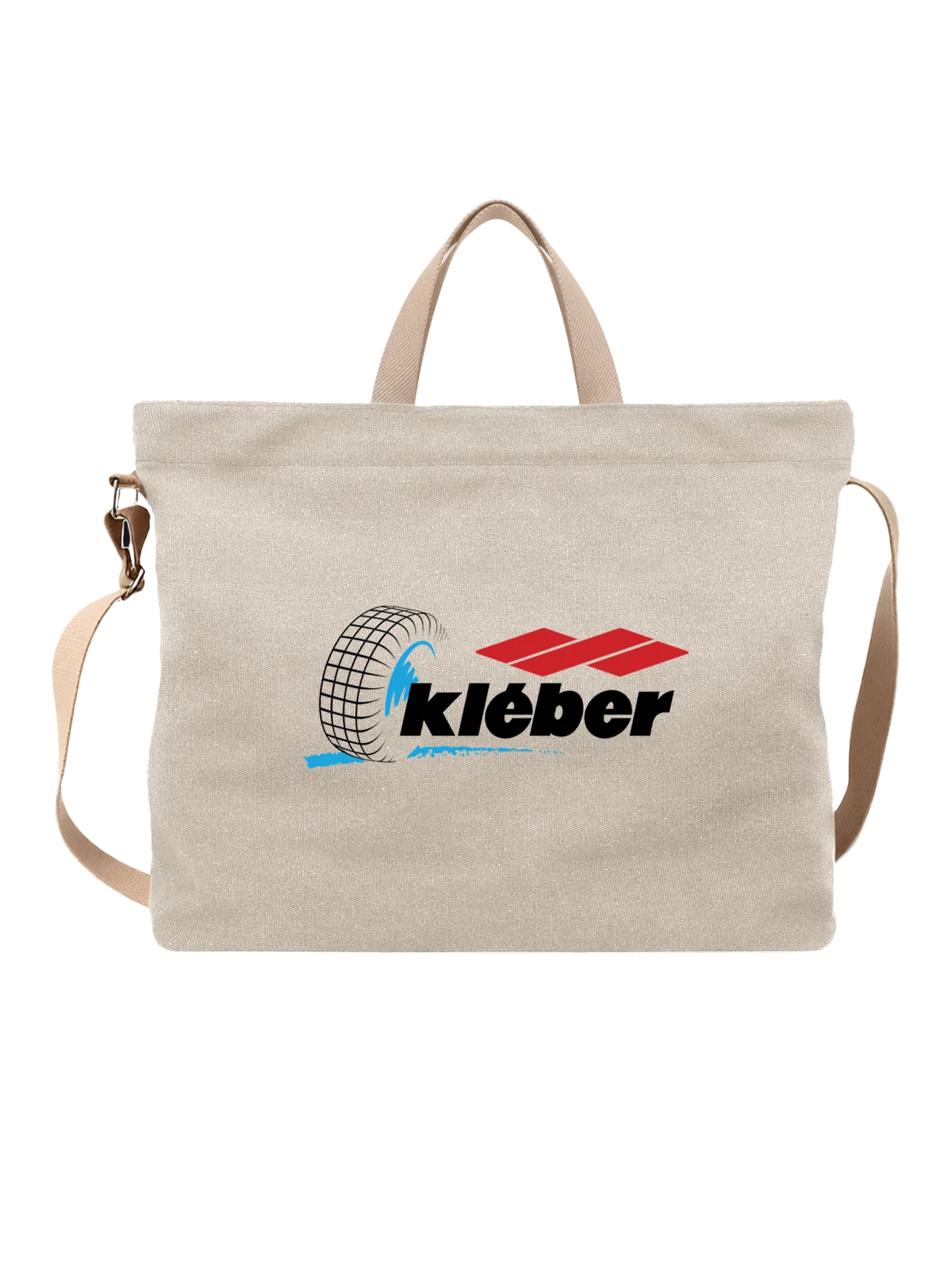 Сумка Kleber белая с принтом — футболка для автолюбителя — Белая, фото 1