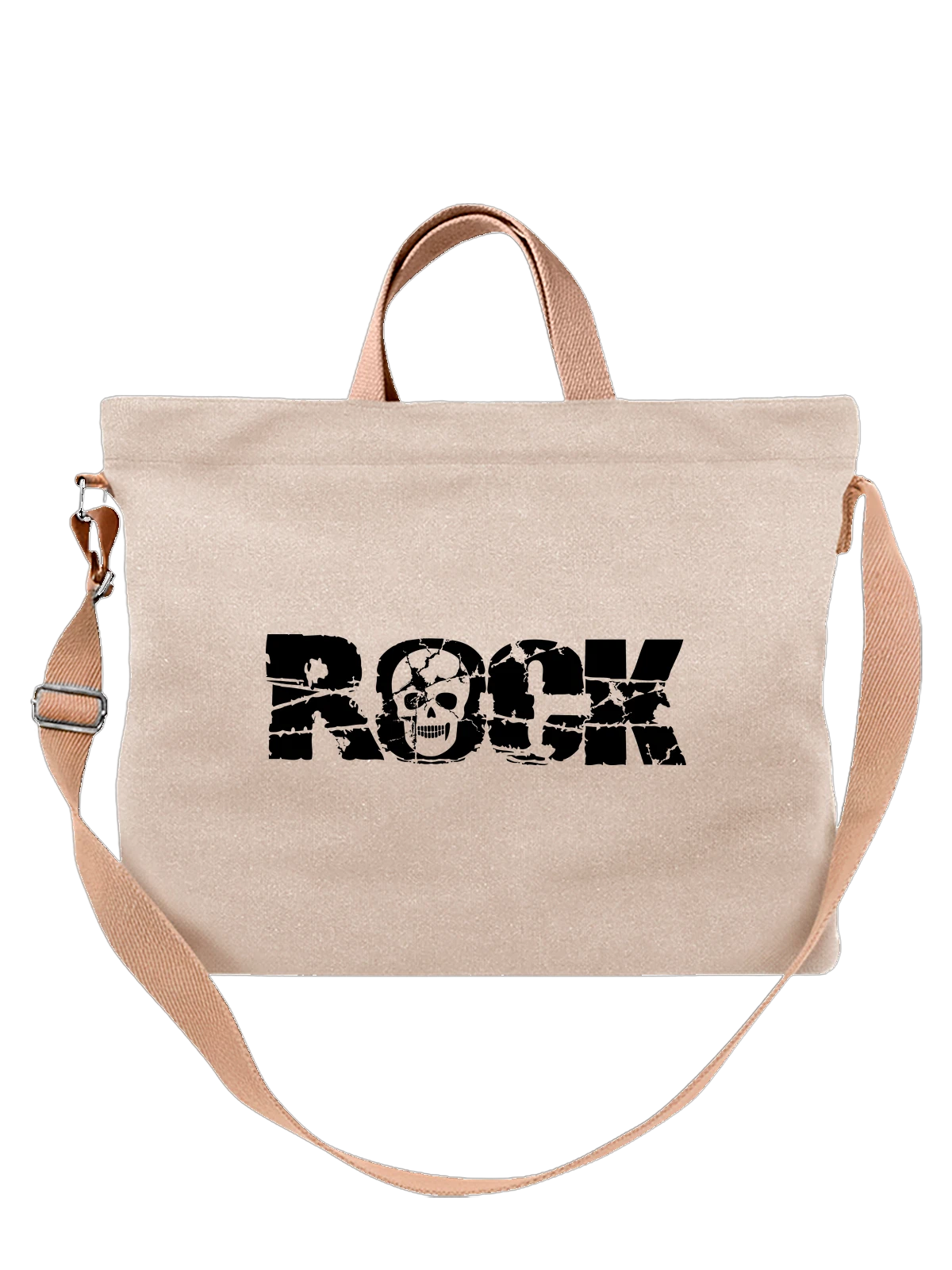 Сумка Череп rock белая с принтом — фильм ужасов — Белая, фото 1