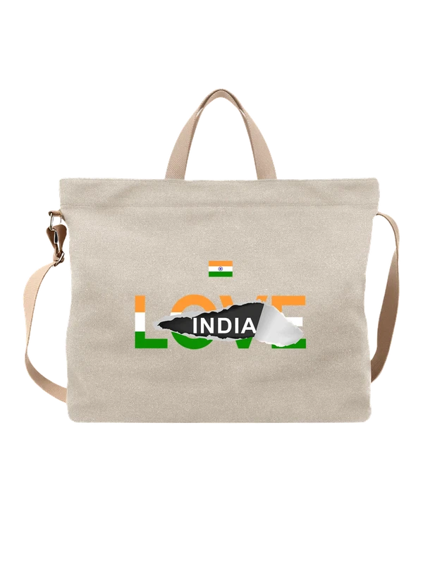 Сумка флаг Индии India — Белая, фото 1