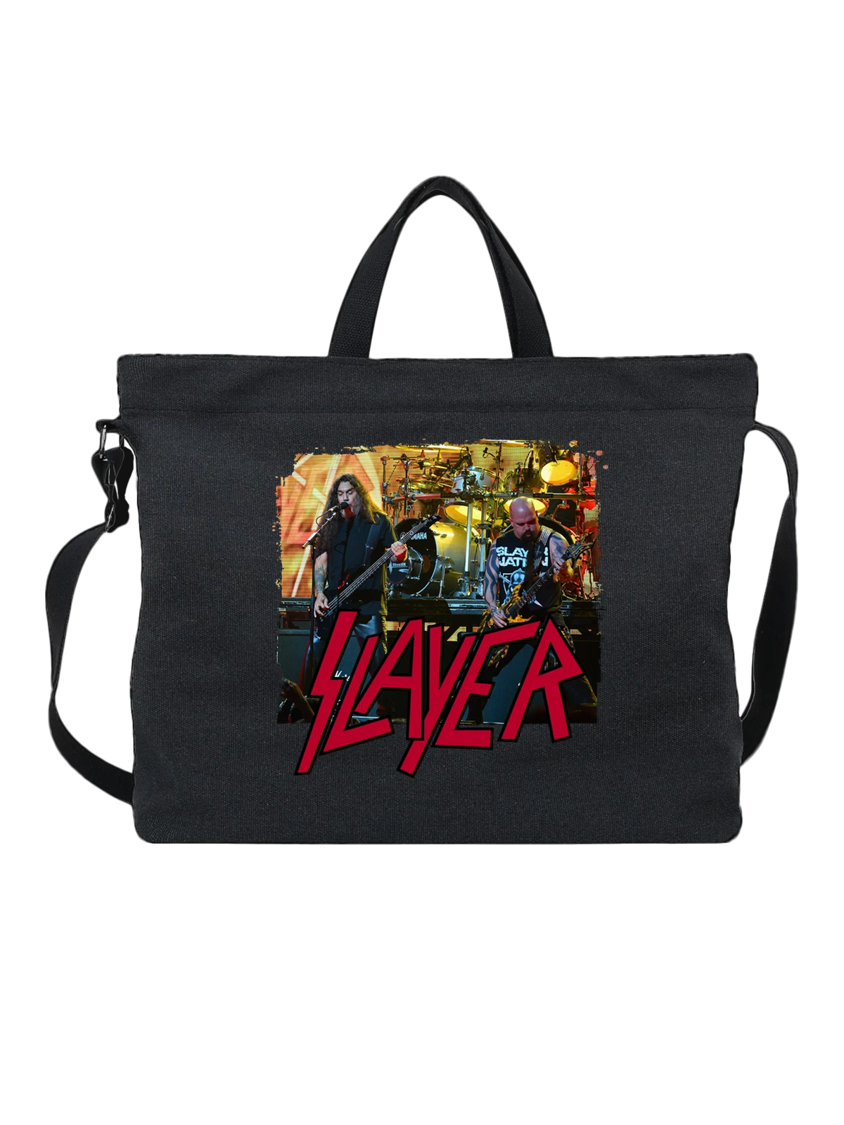 Сумка Группа Slayer Слеер чёрная с принтом — исполнитель — Чёрная, фото 1