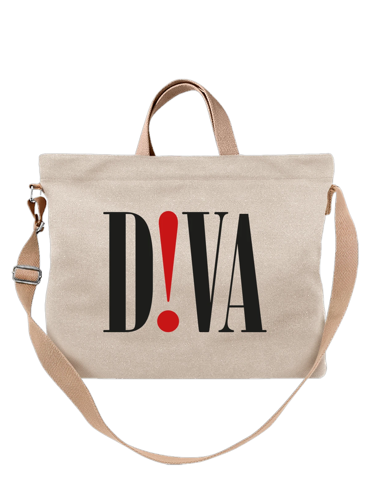 Сумка Diva белая с принтом — театральная эстетика — Белая, фото 1