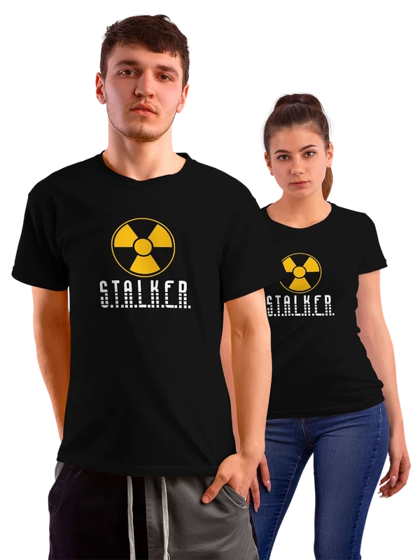 Футболка Stalker логотип — Чёрная, фото 1