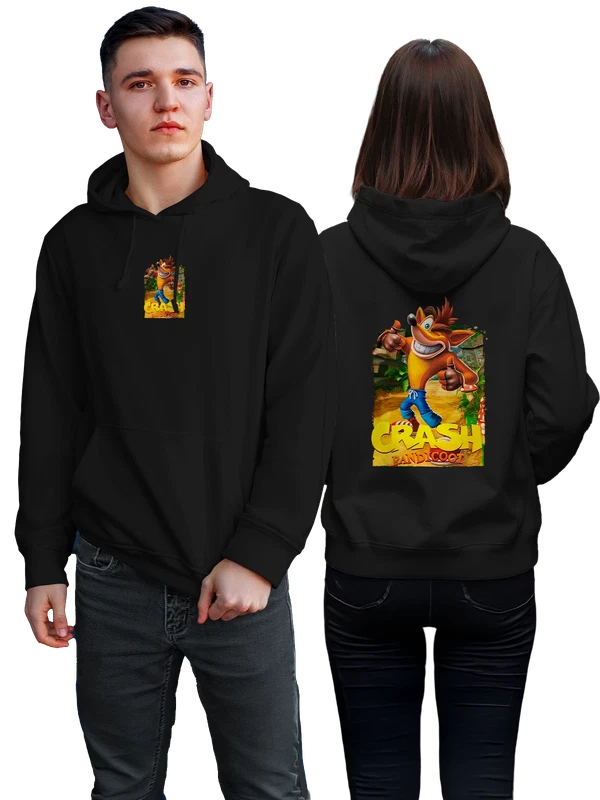 Худи Crash bandicoot — Чёрная, фото 1