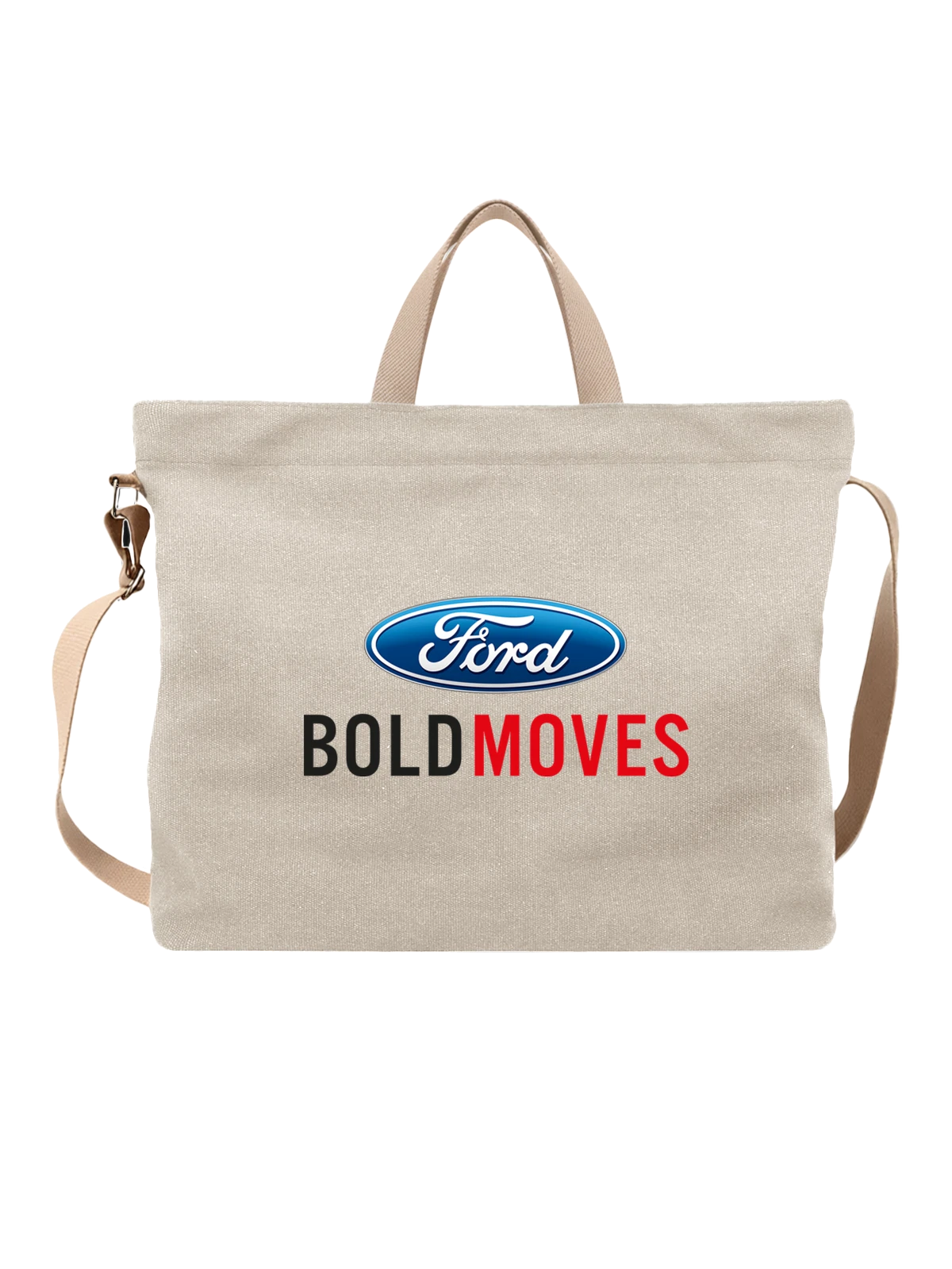 Сумка Ford белая с принтом — контрастный принт — Белая, фото 1