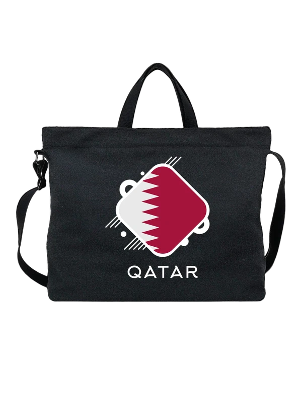 Сумка флаг Катара Qatar — Чёрная, фото 1