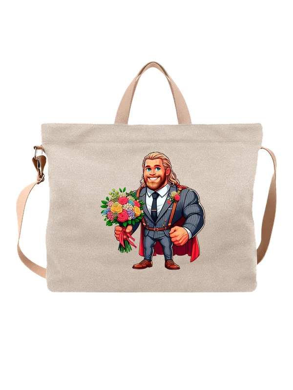 Сумка с Тором Thor цветы — Белая, фото 1