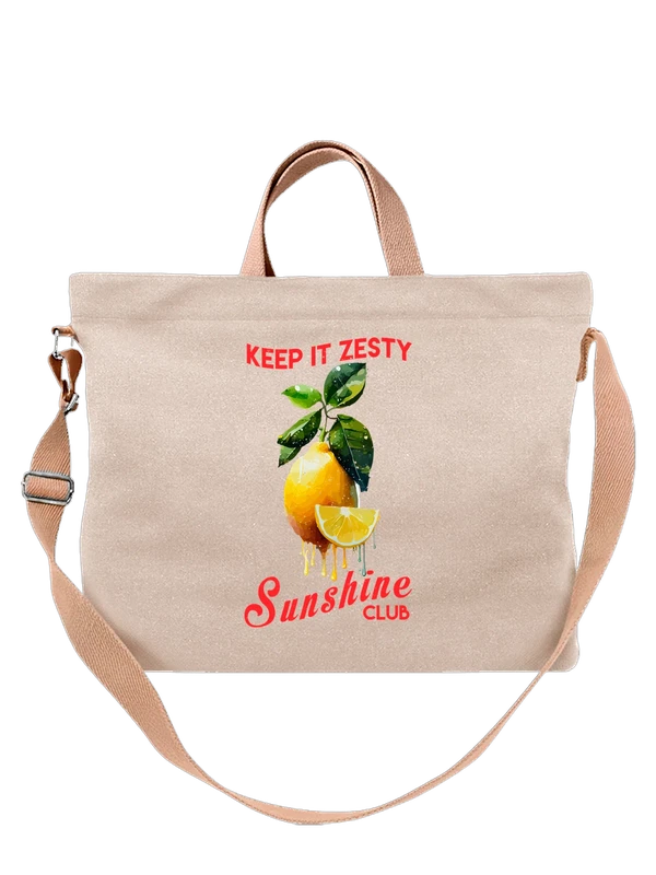 Сумка лимон keep it zesty — Белая, фото 1