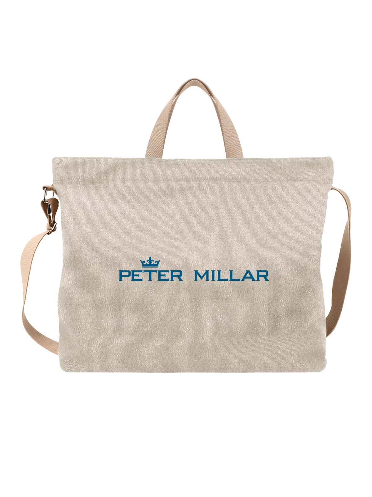 Сумка Peter Millar белая с принтом — современная айдентика — Белая, фото 1