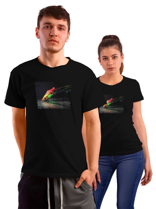 Футболка Графика Soccer shoes — Чёрная, фото 1