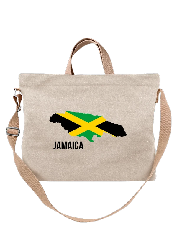 Сумка с флагом Ямайки Jamaica — Белая, фото 1