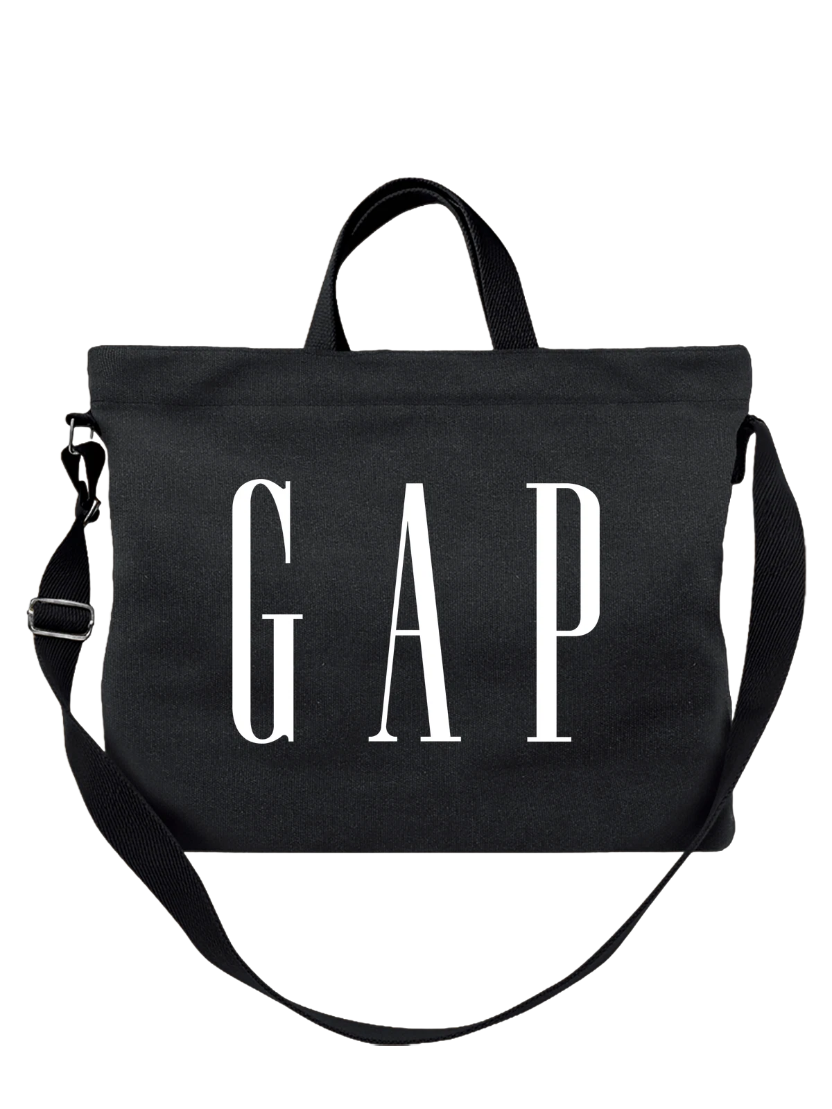 Сумка Gap чёрная с принтом — мода девяностых — Чёрная, фото 1