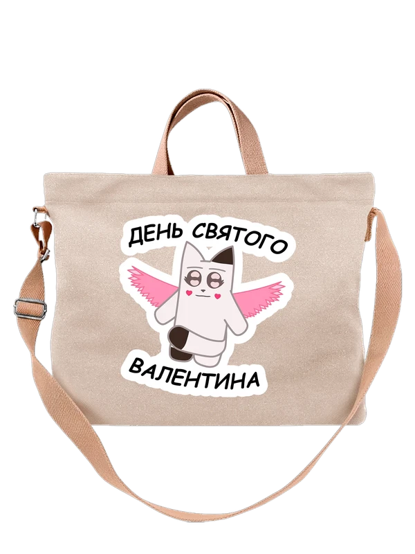 Сумка кот ангел — Белая, фото 1