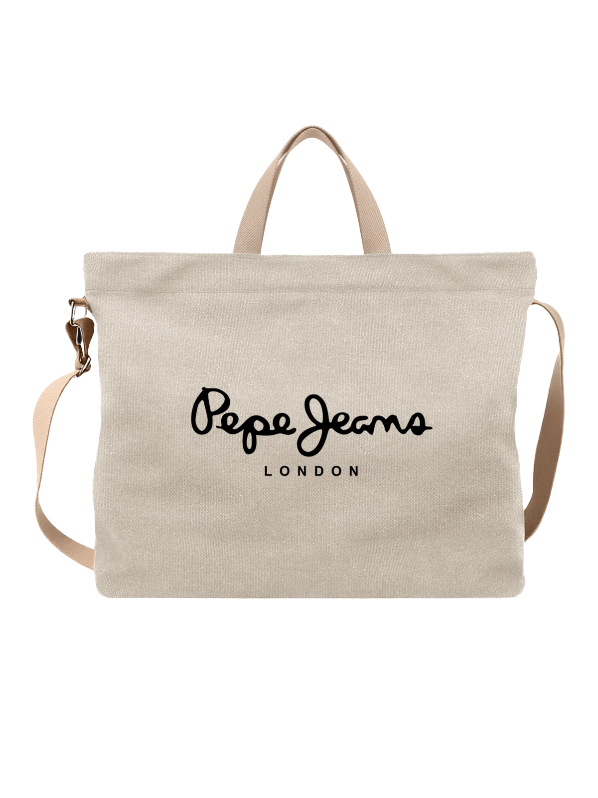 Сумка Pepe Jeans белая с принтом — лондонская мода — Белая, фото 1