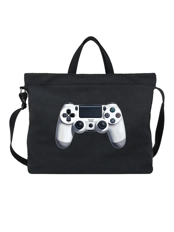 Сумка белый игровой геймпад PlayStation 4 DualShock — Чёрная, фото 1