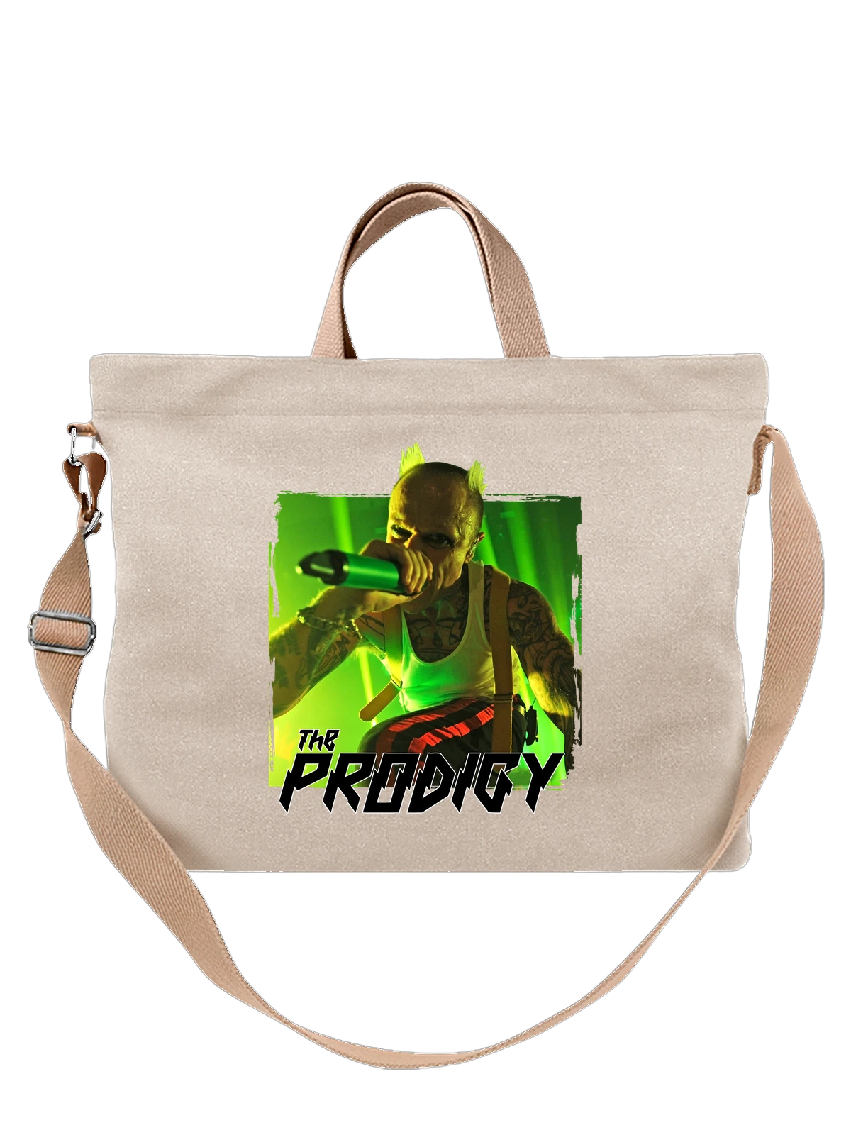 Сумка Prodigy Кит Чарльз белая с принтом — футболка подростку — Белая, фото 1