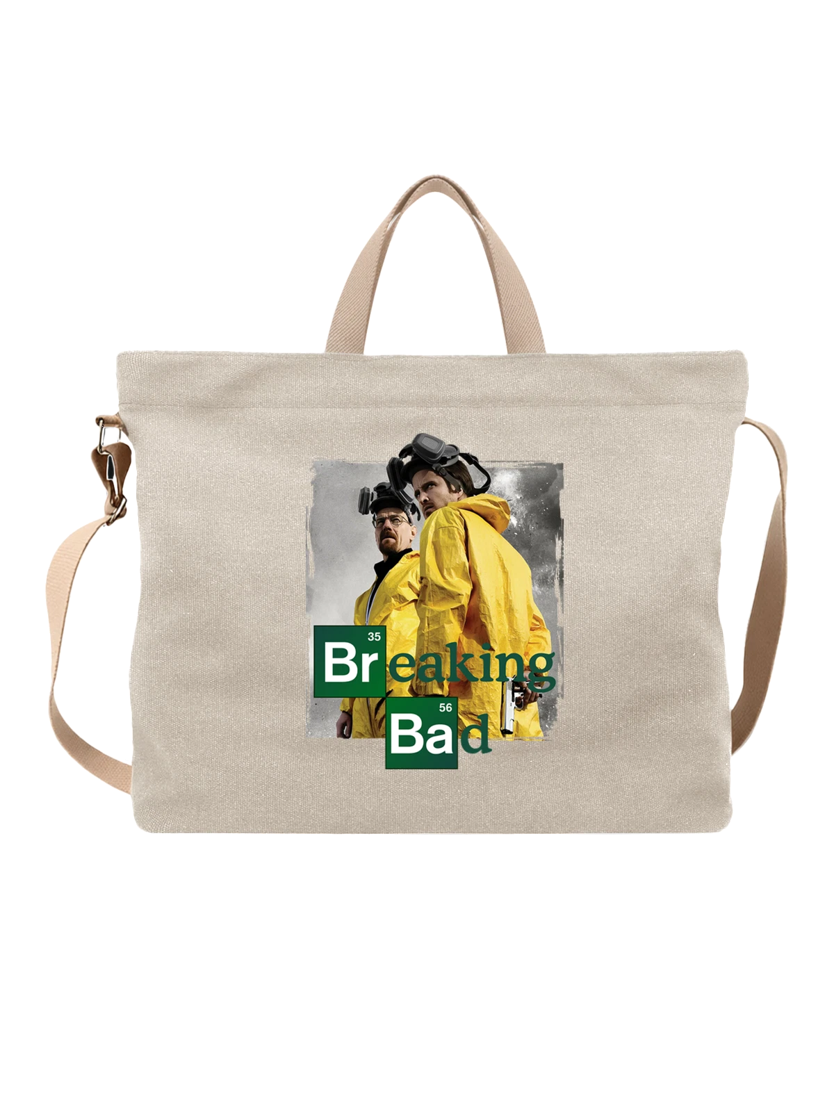 Сумка во все тяжкие Breaking Bad белая с принтом — футболка подростку — Белая, фото 1