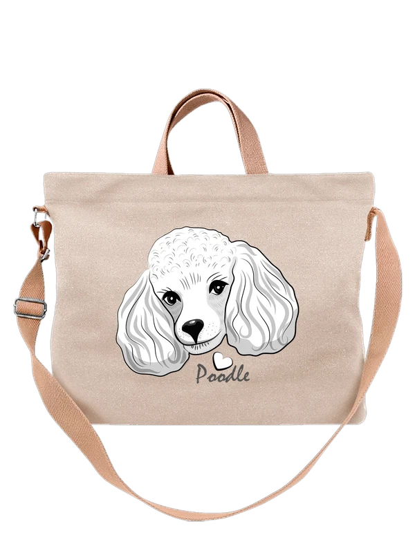 Сумка с пуделем poodle — Белая, фото 1
