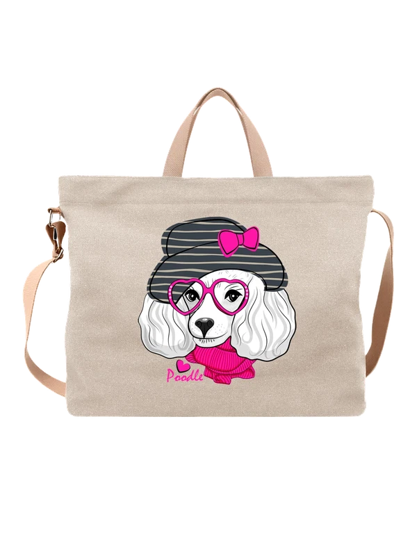 Сумка пудель poodle — Белая, фото 1