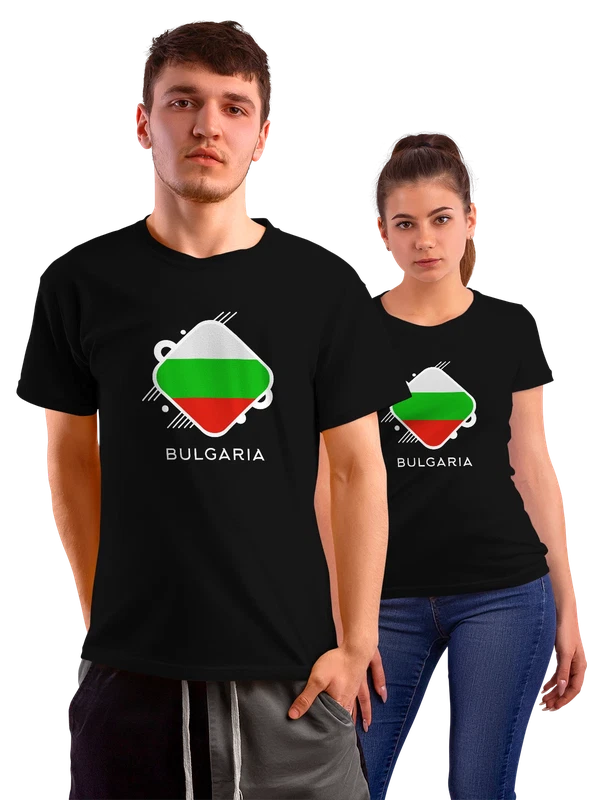 Футболка флаг Болгарии Bulgaria — Чёрная, фото 1