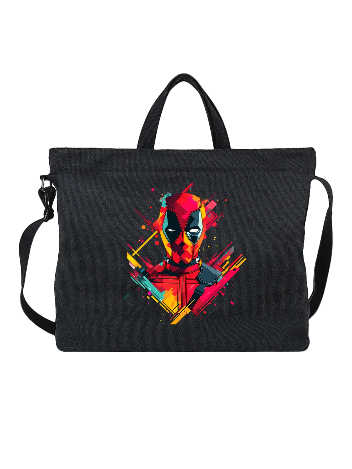 Сумка Дэдпул Deadpool арт чёрная с принтом — герой фильма — Чёрная, фото 1
